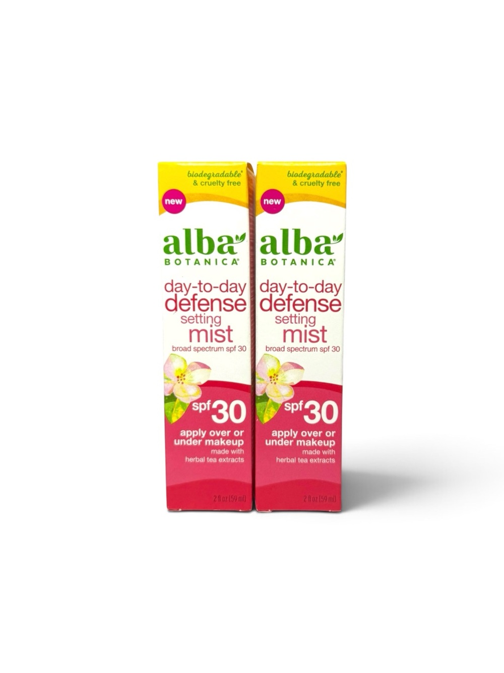 2 x Alba Botanica Day-to-Day Defense Mist SPF 30, Exp 06/2024